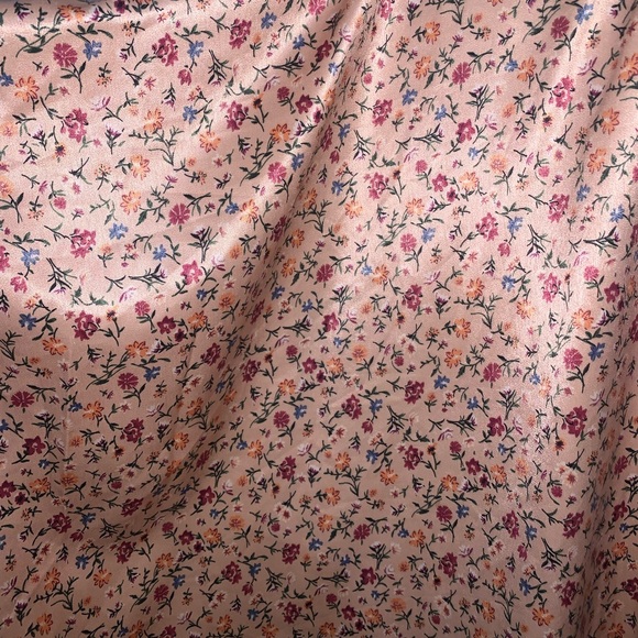 silky floral poncho robe - Picture 3 of 3